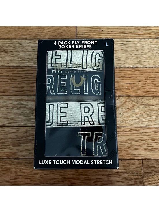 True Religion Other - True Religion 4 Pack Fly Front Boxer Briefs Luxe Touch Modal Stretch Size Large